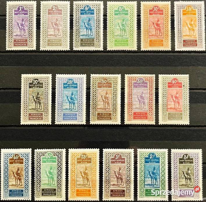 GÓRNY SENEGAL NIGER1914 1917 kompletna seria Człuchów sprzedam