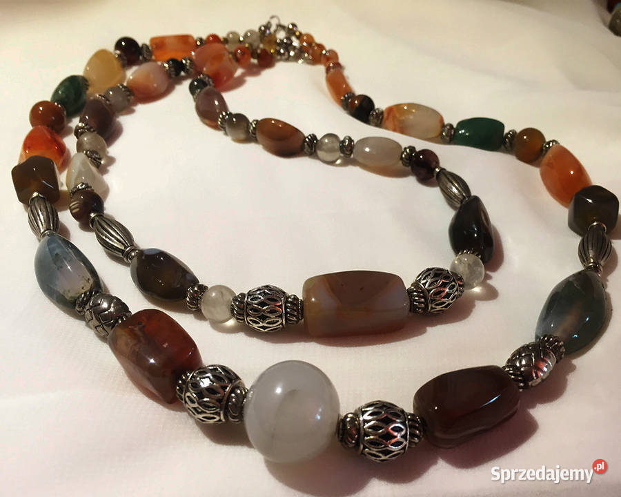 Naszyjnik z agatow Łomża