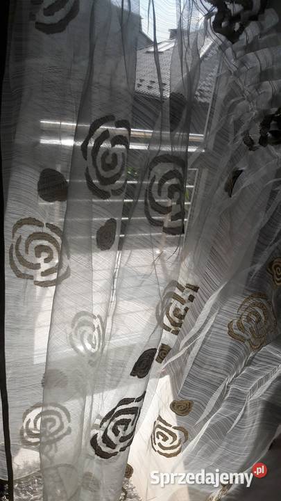 Organtyna oliwka 160 x 110 firanka zieleń mazowieckie