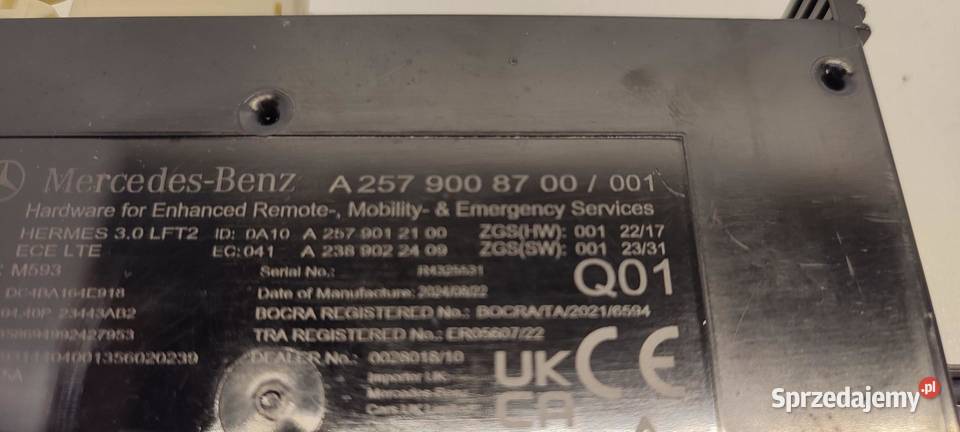 MERCEDES W247 MODUŁ STEROWNIK EMERGENCY