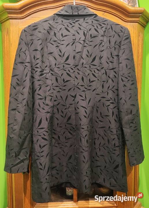 Żakiet damski czarny ozdobne liście 42 Amadeus Piaseczno sprzedam
