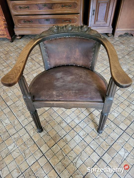 Piękny zestaw gabinetowy antyczny biblioteka