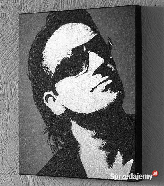 U2 Bono Obraz ręcznie grawerowany na blasze świętokrzyskie Sandomierz