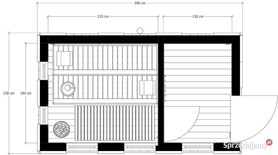 Sauna ogrodowa Berg 390 x 230 Bielsko-Biała sprzedam