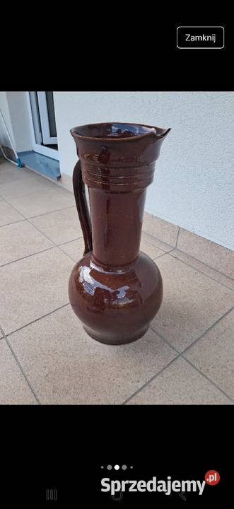 Wazon brązowy kamionkowy Zamość