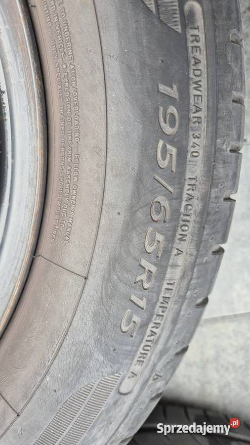 Koła letnie opony komplet VW skoda Audi 19565R15 Samochodowe opolskie Głogówek