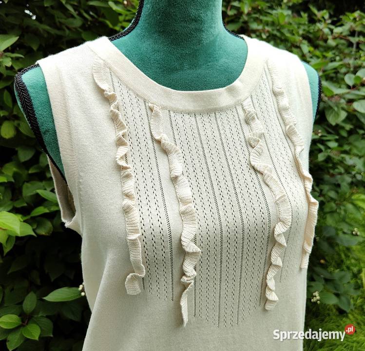 Beżowy sweter Stockh LM S 36 jasny beż Swetry i golfy Szczecin sprzedam