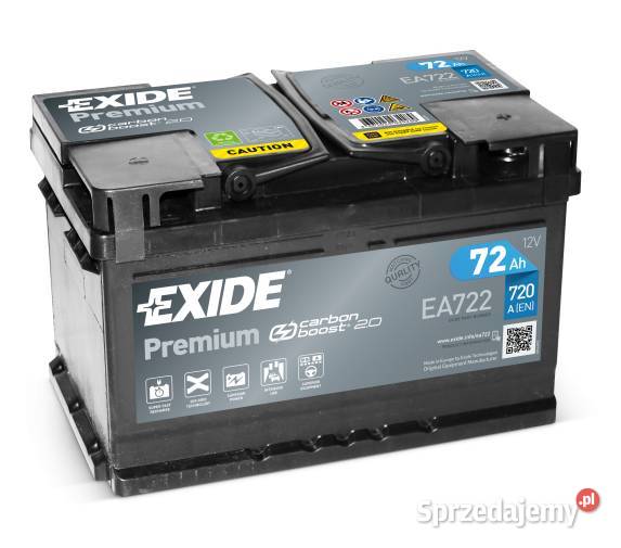 Akumulator Exide Premium 72Ah 720A PRAWY PLUS