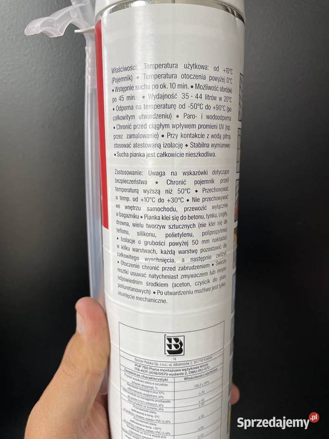 Pianka montażowa Warszawa