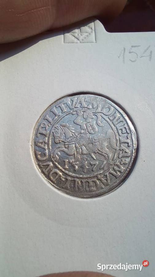 Półgrosz 1547r Zygmunt ll August Numizmatyka