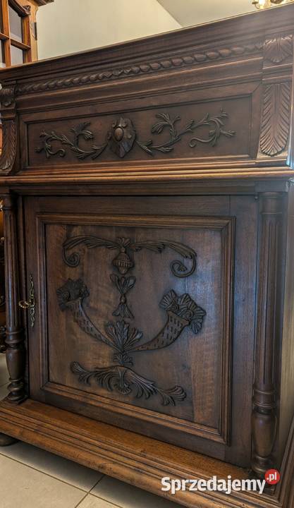 Piękna komodaszafka neorenesans ciemny