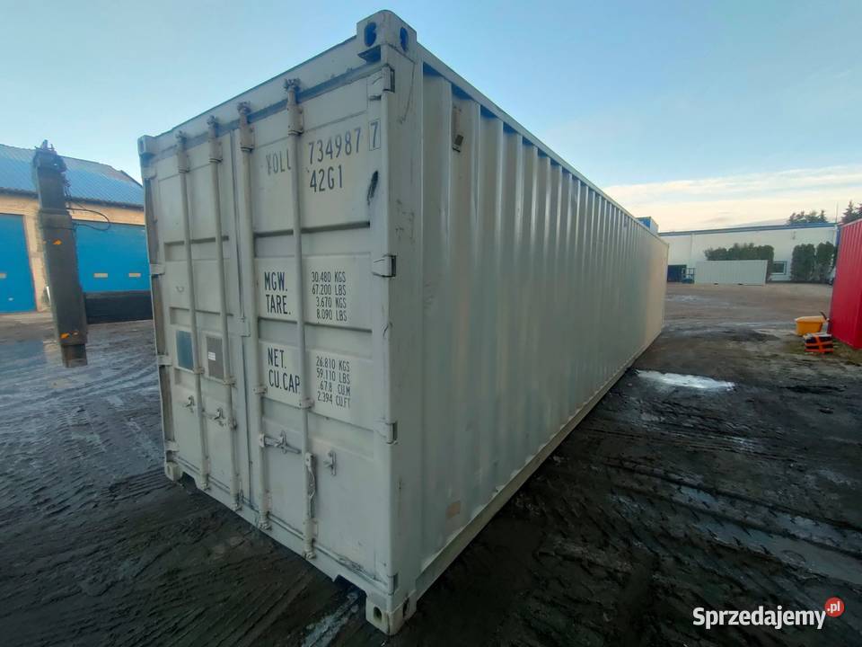 Kontener morski magazynowy budowlany używany 40 Magazynowanie Białystok sprzedam