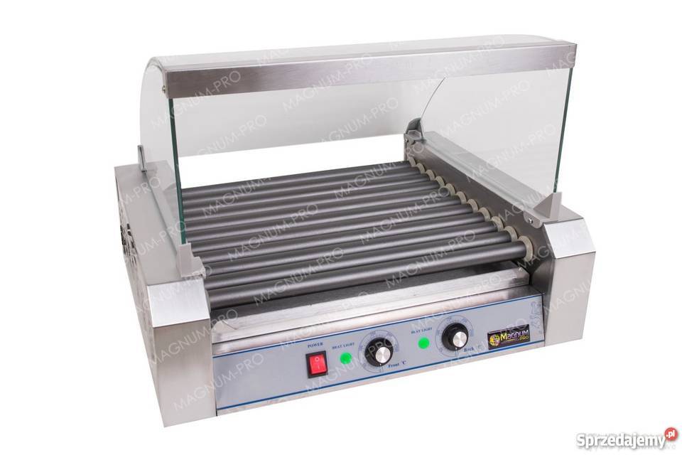 ROLKOWY PODGRZEWACZ DO PAROWEK HOTDOG 11 ROLEK Poczesna