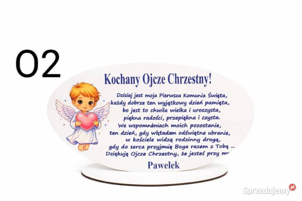 Podziękowania z okazji Pierwszej Komunii Świętej małopolskie Sucha Beskidzka