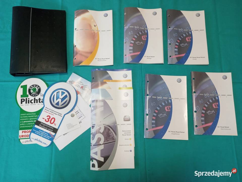 VW VOLKSWAGEN PASSAT B5 Lift Instrukcja książka Łódź