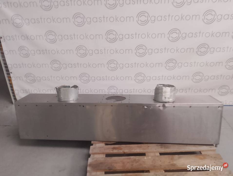 Okap przyścienny trapezowy 200x70x40 bez łapaczy