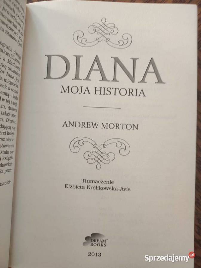 Diana Moja historia Andrew Morton świętokrzyskie Kielce
