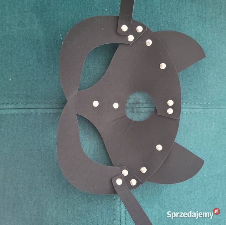 Maska kot skórzana halloween nowa Siedlce