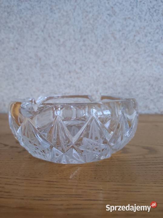 kryształowa popielnica popielniczka Ćmielów Kielce