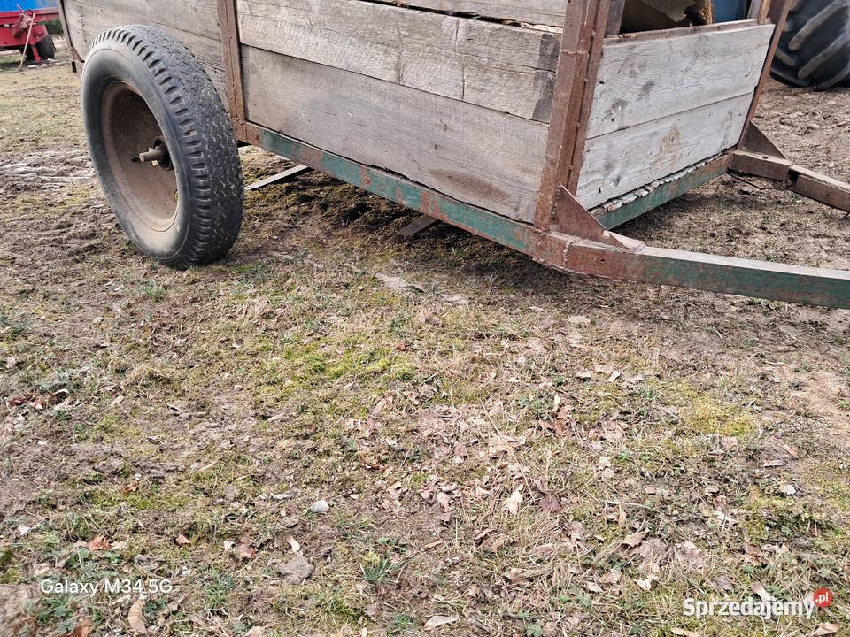 Przyczepka rolnicza dwukółka wóz taczka