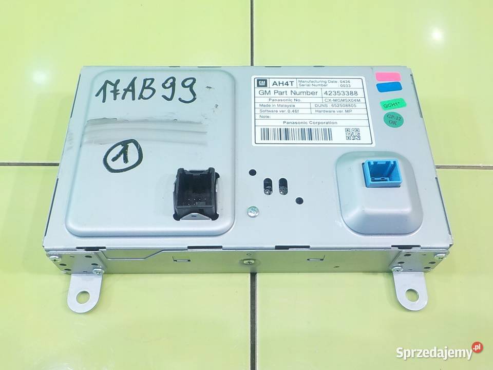 OPEL ASTRA J GTC 14T 16r 3D wyswietlacz 42353388 Suków