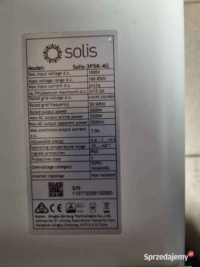 Falownik solis Lutomiersk