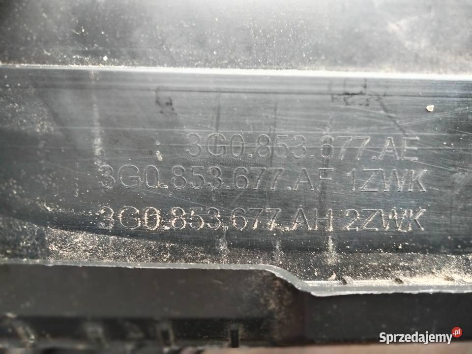 KRATKA Zderzaka dolna ŚRODKOWA VW PASSAT B8 14 Dęblin