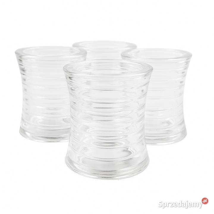 Świecznik lampion szklany grube szkło Poznań