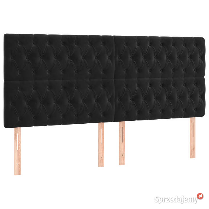 Zagłówek do łóżka z LED czarny 200x7x118128 Warszawa