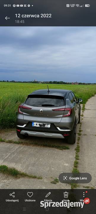 Renault Captur 2 wersja Intense isofix warmińsko-mazurskie Braniewo