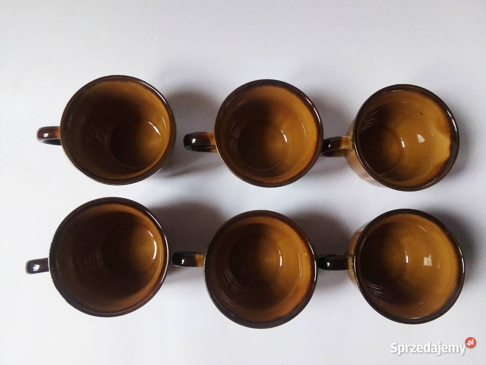 6 filiżanek nostalgia porcelit Pruszków vintage