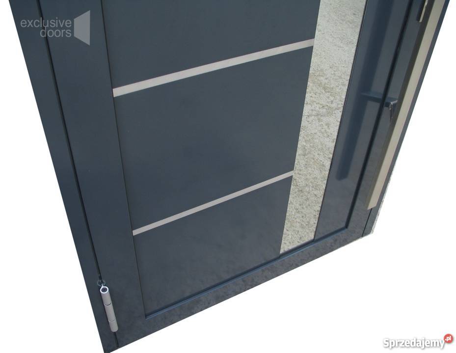 Drzwi do domu wejściowe aluminiowe Schco ADS Piwniczna-Zdrój