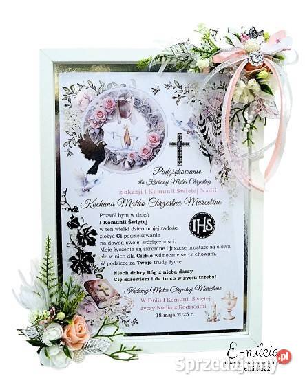 Jedno wspólne podziękowanie RAMKA 3D RODZICÓW Zielona Góra