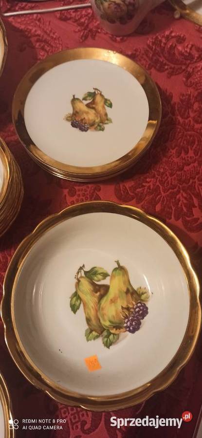 Patera z owocami CL Czechslovakia Biała Gdańsk