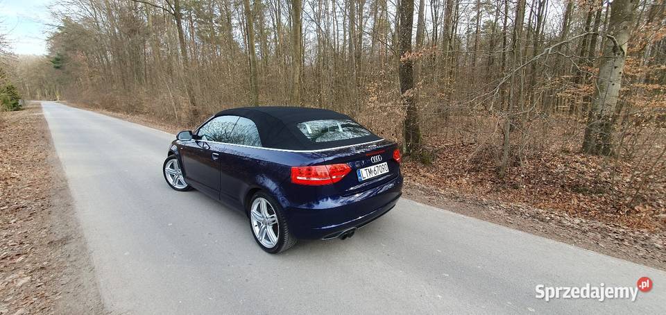 Audi A3Cabrio2013rS LINE Led Manual Benzyna skórzana tapicerka A3 Tomaszów Lubelski