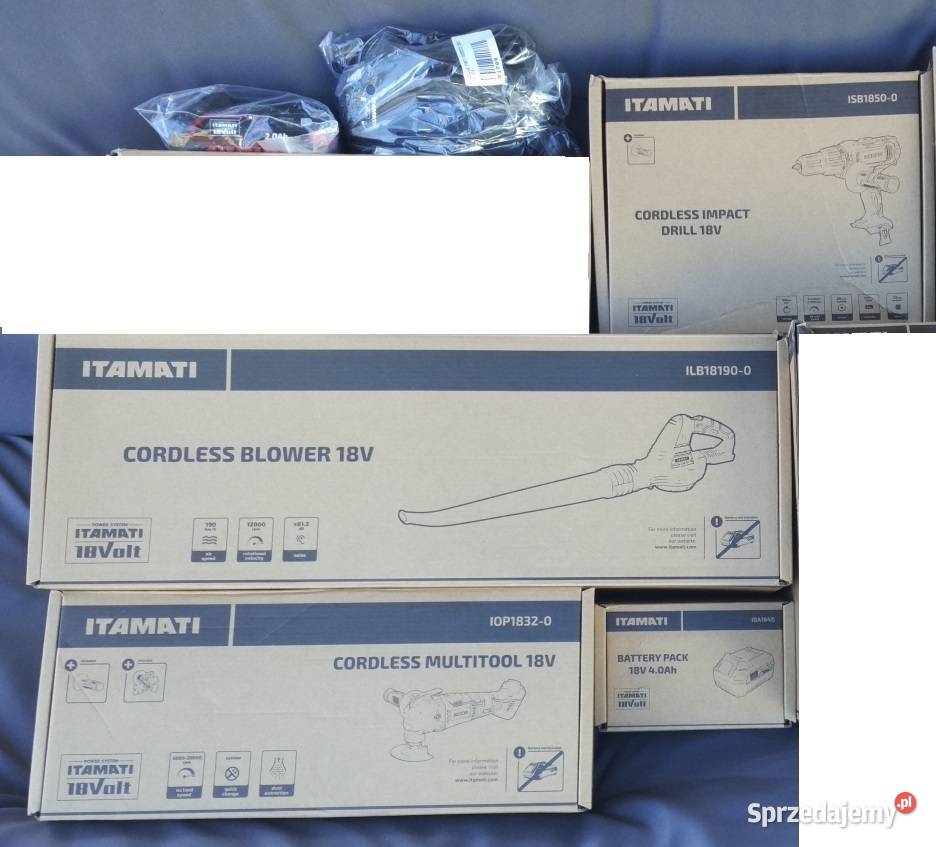 Zestaw 3 elektronarzędzi dwa akumulatory Zestawy elektronarzędzi Dęblin
