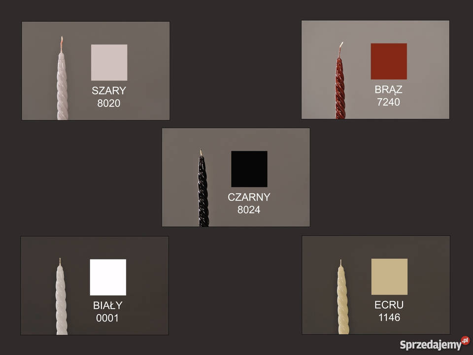 Świeczki pływające 45 świece barwione lakier Siewierz