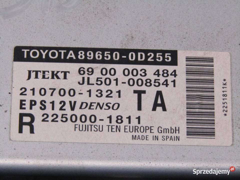 MODUŁ STEROWNIK WSPOMAGANIA TOYOTA YARIS III