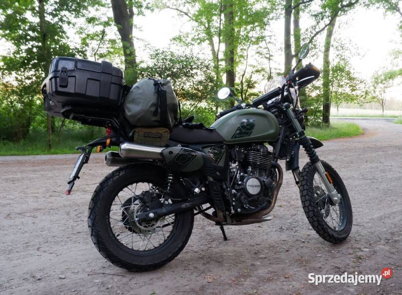 Motocykl retro scrambler SWM six days 500 Głogów