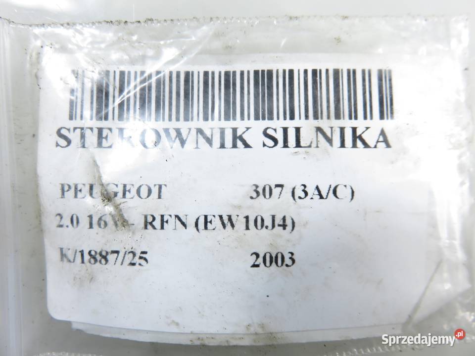 STEROWNIK PEUGEOT 307 20 9656463180