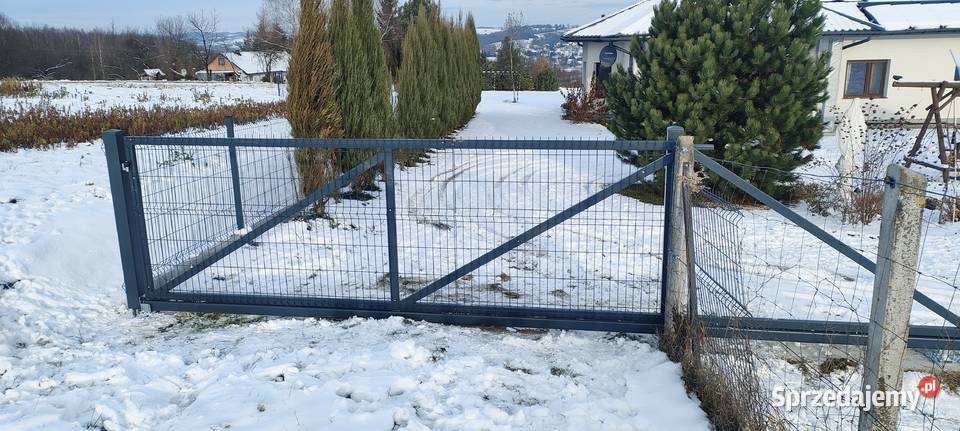 Brama przesuwna 3D ocynkowana i malowana Dom i Ogród Gorlice