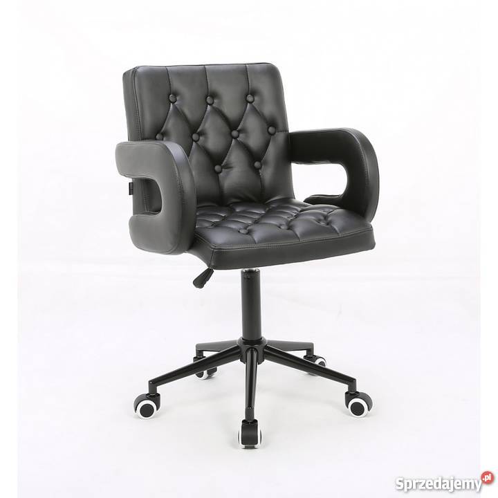 FOTEL HR8404K CZARNY SKÓRA HROVE FORM Lublin