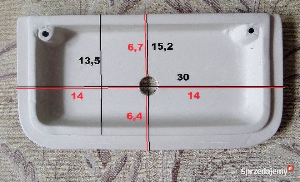 Pokrywa spłuczki INCEA 15 x 30 otwór 2 mazowieckie Warszawa