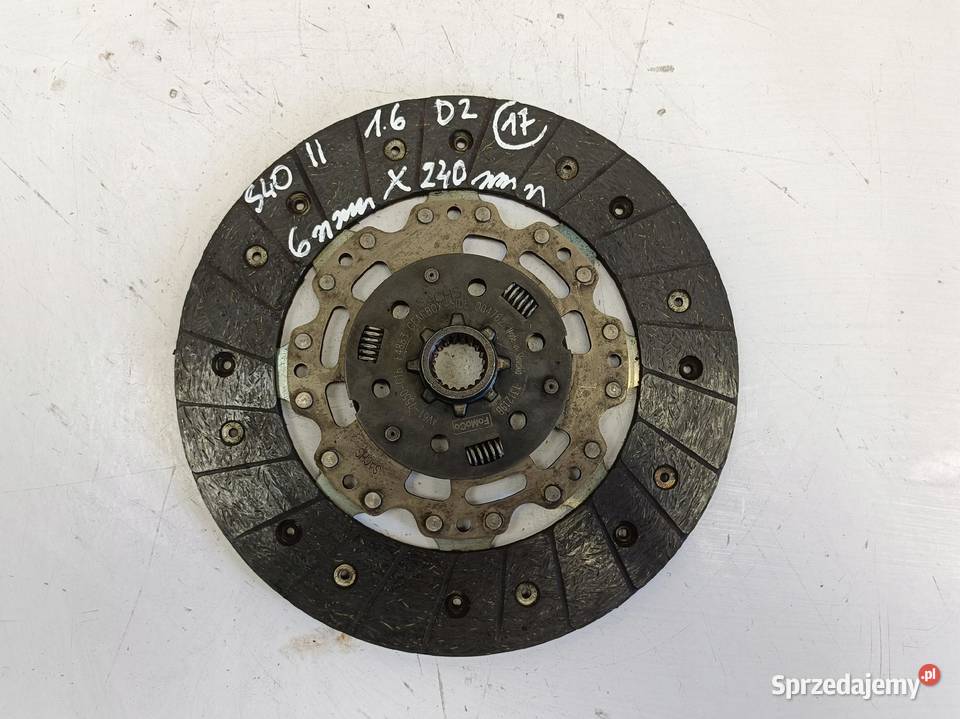 Volvo S40 II 16 D2 DOCISK TARCZA sprzęgło Chełm