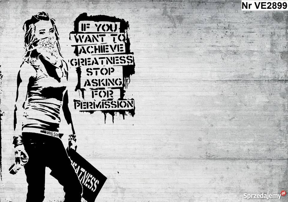 Tapeta fototapeta Banksy Grafika Graffiti wielkopolskie Leszno