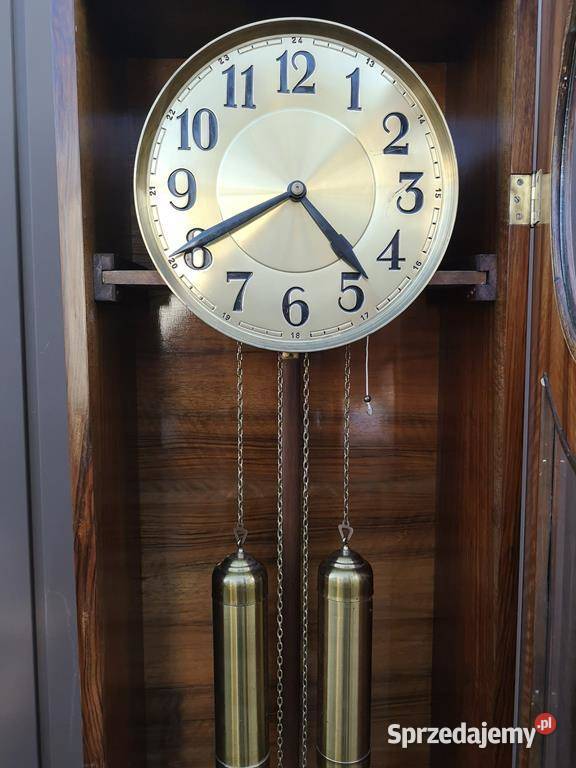 Zegar Stojący Orzech ArtDeco Stary Antyk Swarzędz