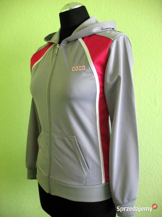 Bluza z kapturem szara 36 S biust do 90 różowy mazowieckie