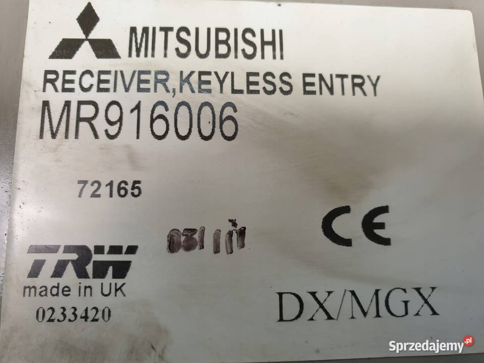 Mitsubishi Space Star MODUŁ CENTRALNEGO ZAMKA osobowe Części samochodowe Chełm