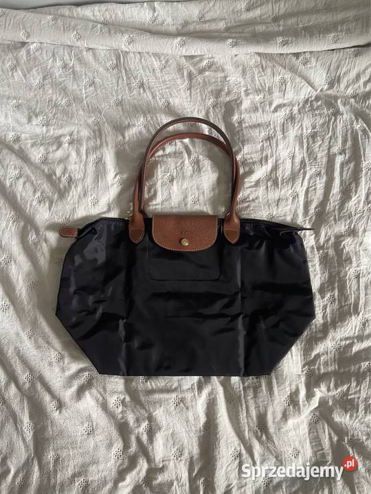 Torba longchamp czarna L Do ręki