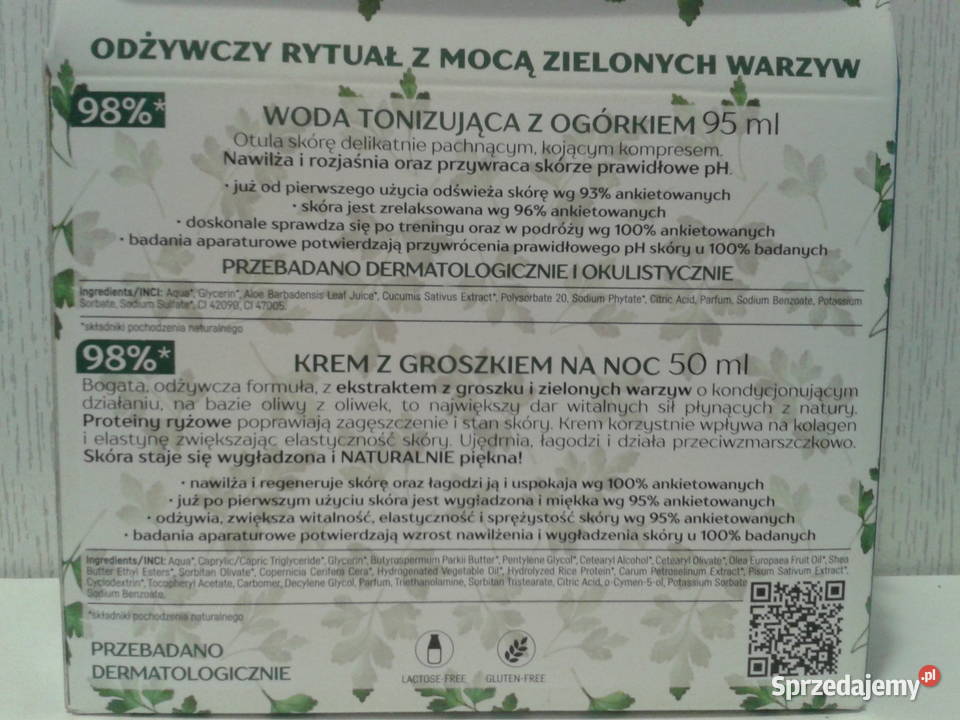 PolishBeauty Green zestaw WODA TONIZUJĄCA KREM z Strzelce Opolskie sprzedam